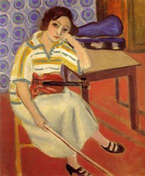 Henri Emile Benoit Matisse : woman with a violin